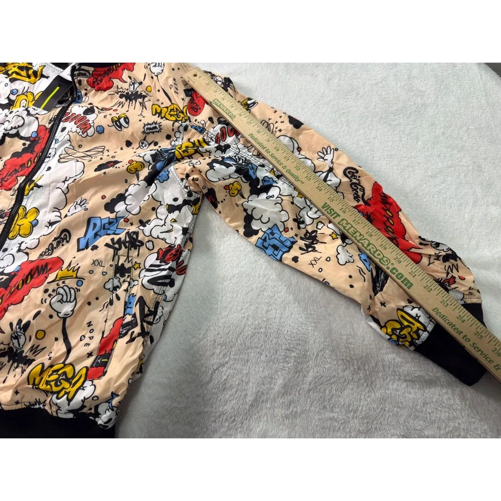 SCREENSHOT CLOTHING‎ Multi Graphic Print Bomber Jacket Men's 2XL S51050